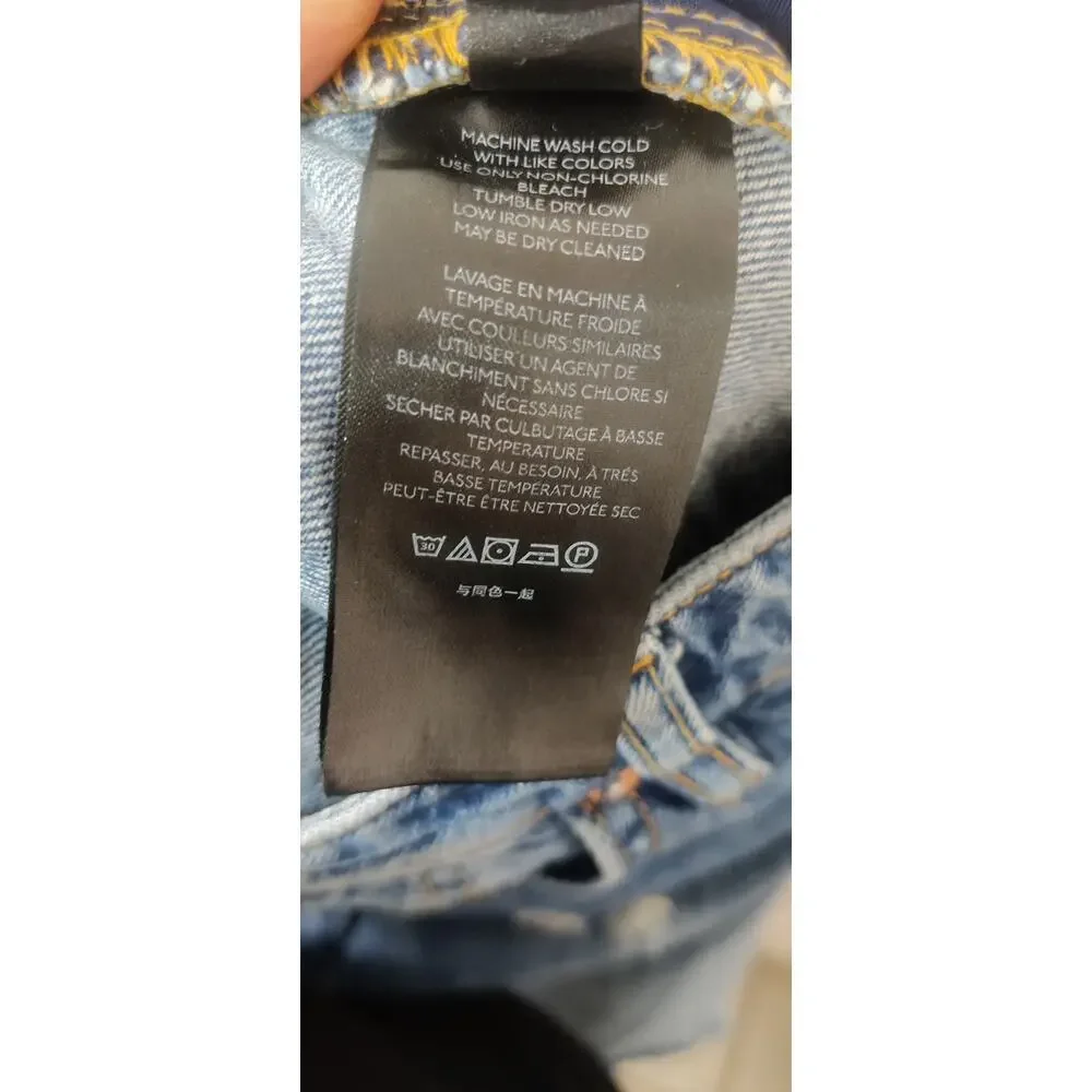 We The Free‎ Wild Flower High Rise Distressed Jeans Size 26 Button Fly